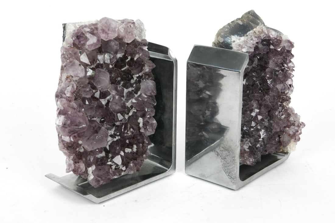 AMETHYST CLUSTER BOOKENDS BY RABLABS NYC - 7