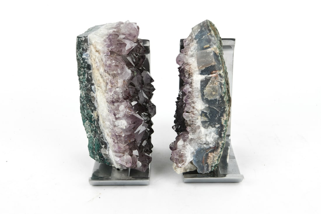 AMETHYST CLUSTER BOOKENDS BY RABLABS NYC - 9