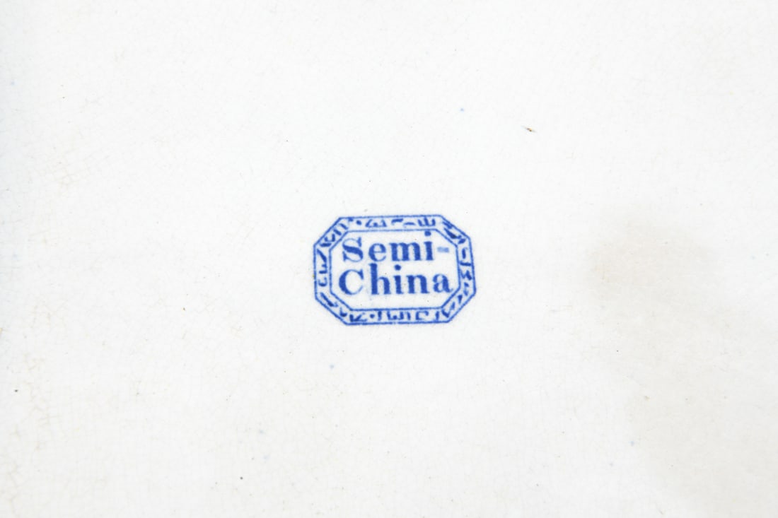BLUE & WHITE TRANSFERWARE CERAMIC GROUPING - 16