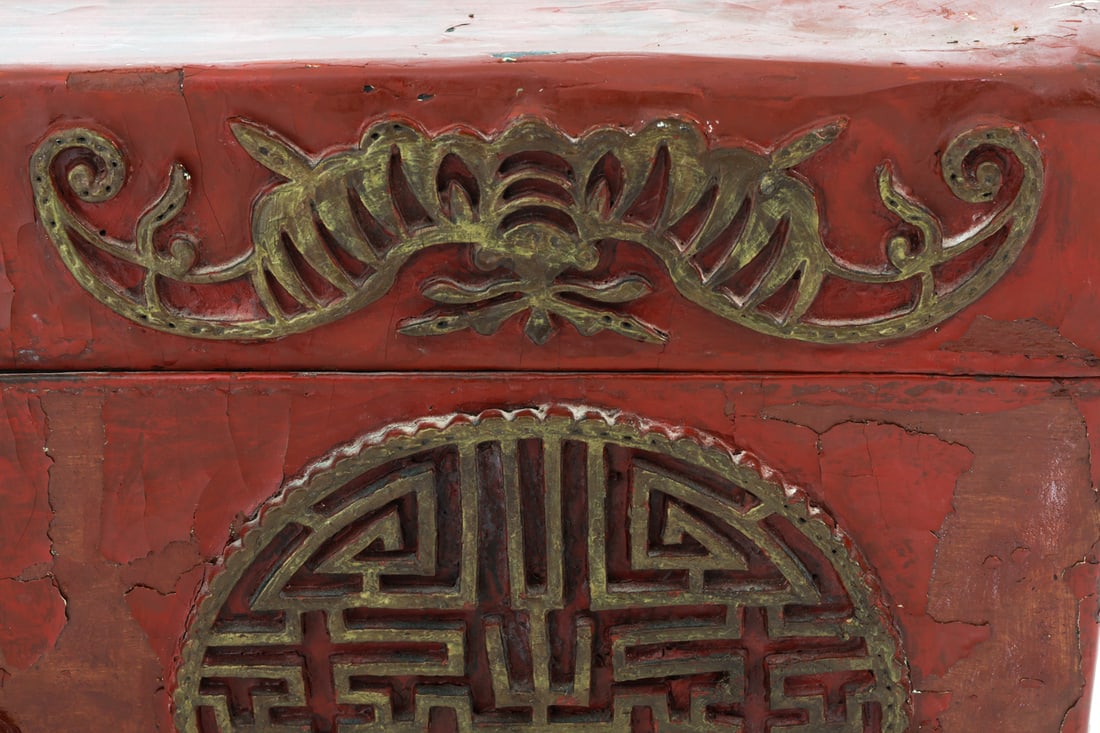 (2) ANTIQUE CHINESE LACQUER BOXES - 7