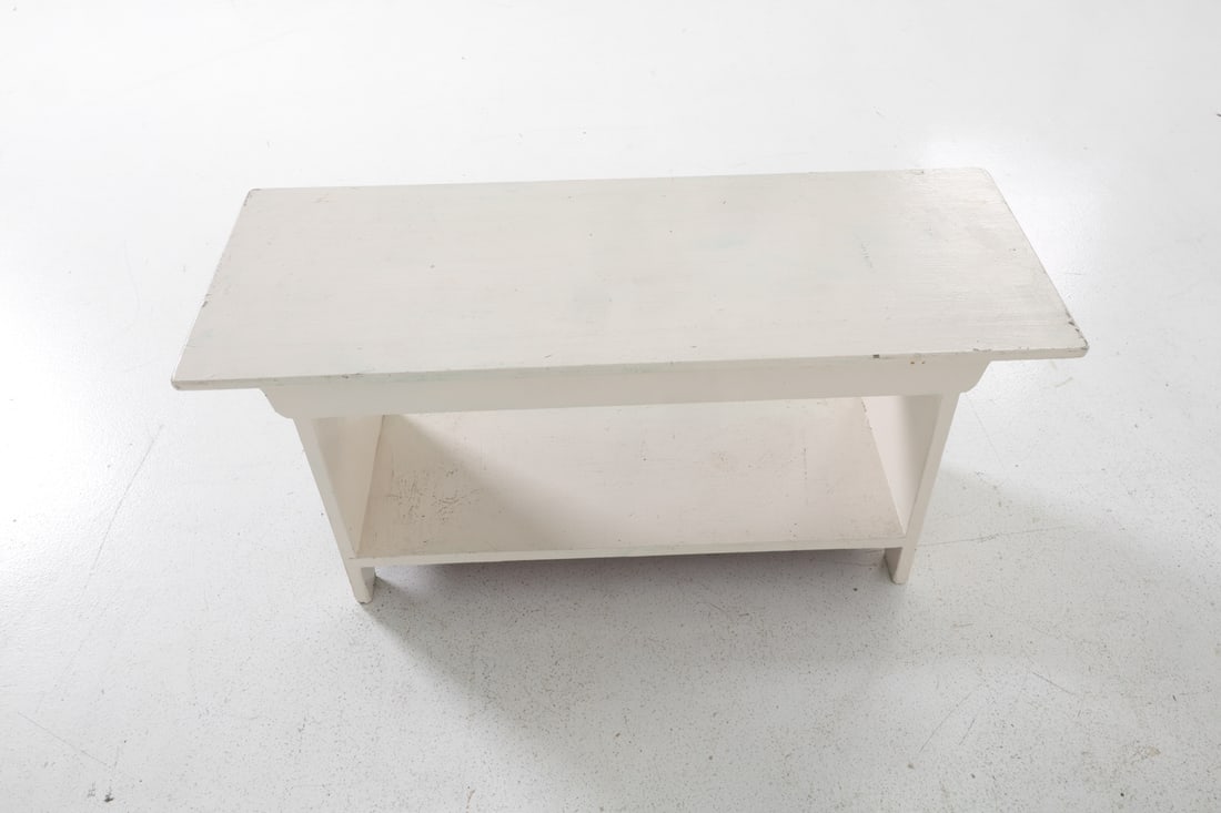 VINTAGE PAINTED BENCH - 11