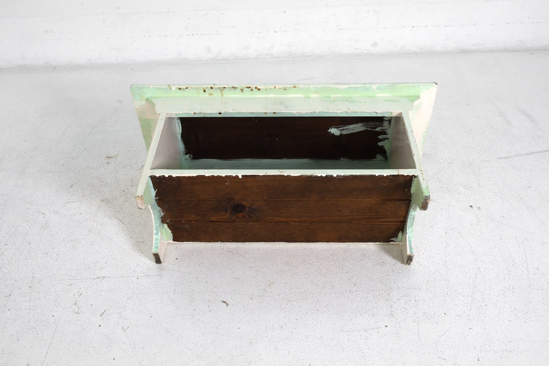 VINTAGE PAINTED BENCH - 12