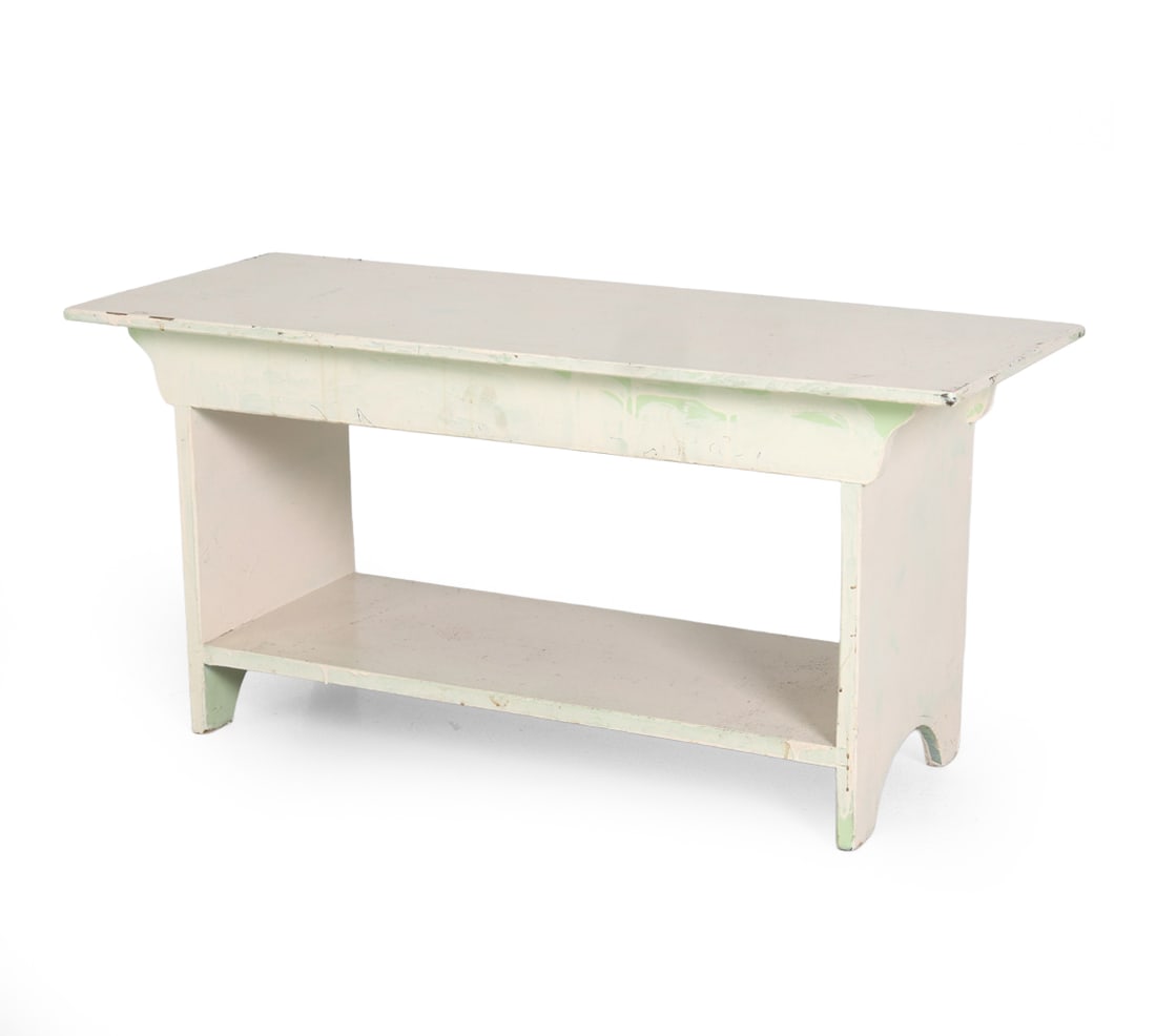 VINTAGE PAINTED BENCH - 2