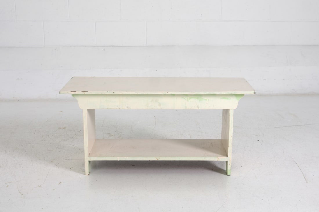 VINTAGE PAINTED BENCH - 3