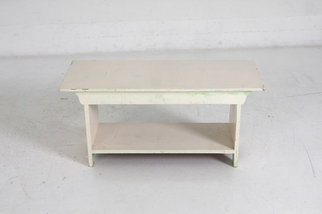VINTAGE PAINTED BENCH - 4