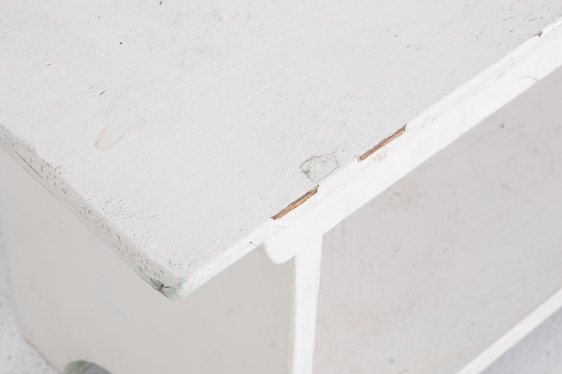 VINTAGE PAINTED BENCH - 9
