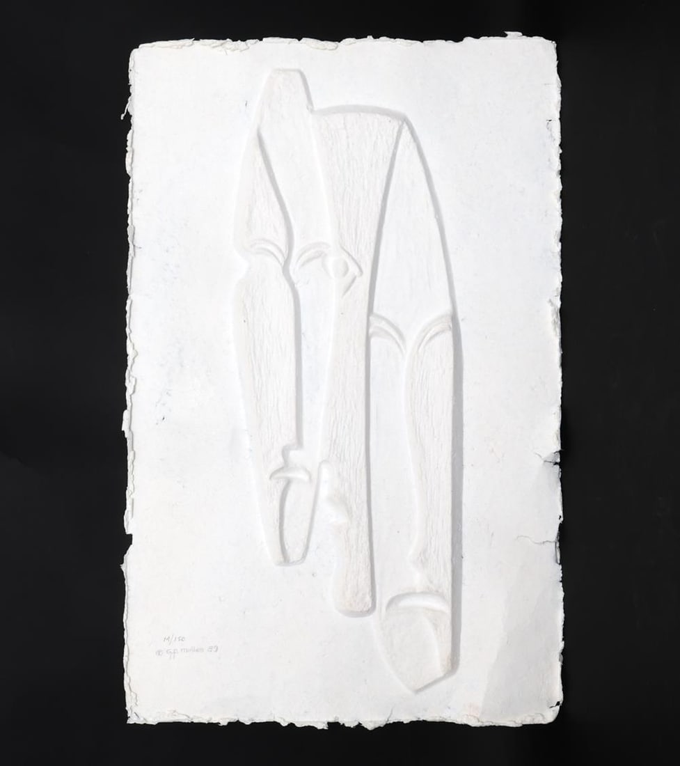 G. P. MULLEN EMBOSSED PAPER SCULPTURE (1 of 9)