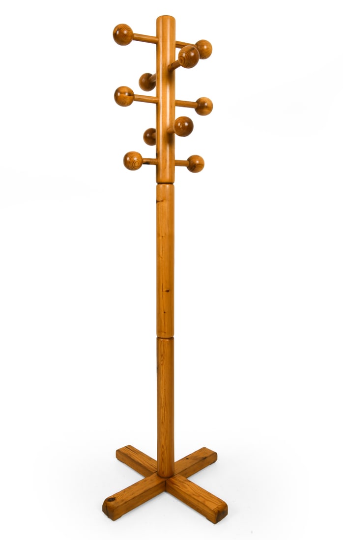 PERRIAND STYLE FRENCH PINE ATOMIC COAT RACK 1970S (1 of 8)