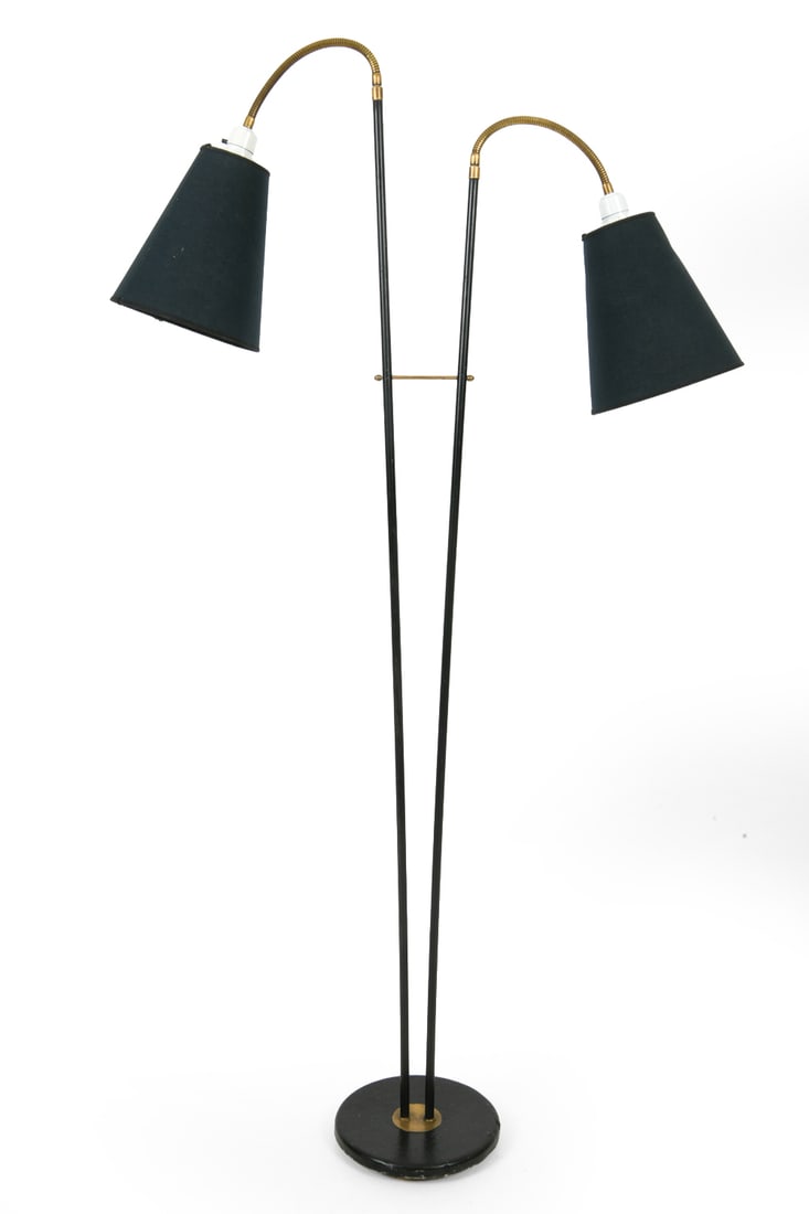 SCANDANAVIAN ADJUSTABLE DOUBLE ARM FLOOR LAMP (1 of 8)