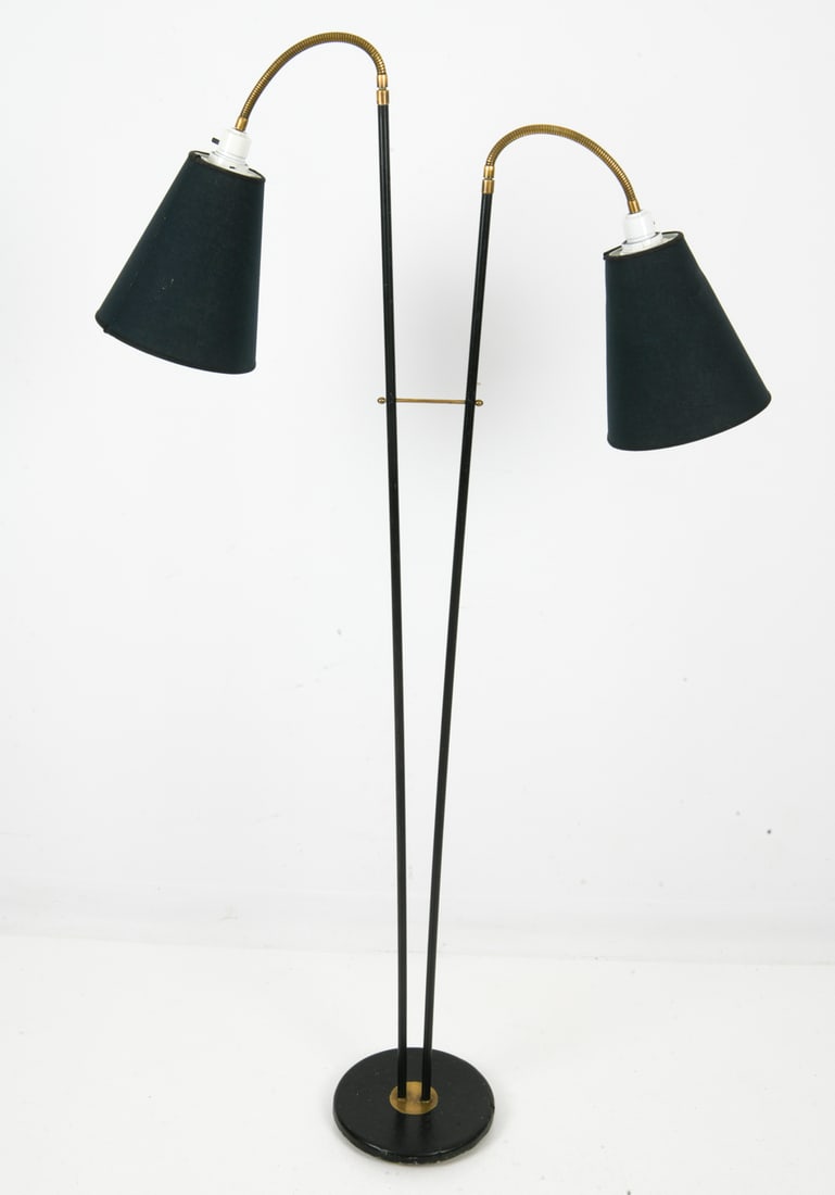 SCANDANAVIAN ADJUSTABLE DOUBLE ARM FLOOR LAMP - 2