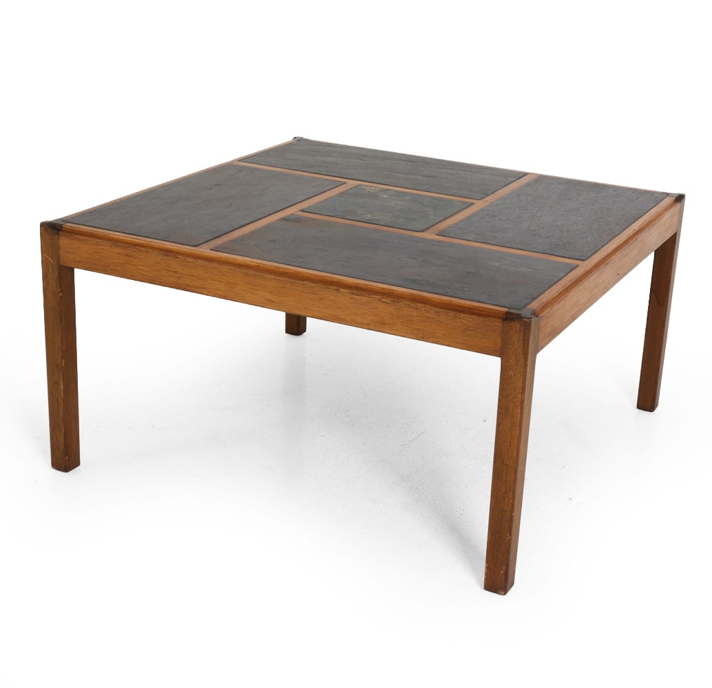 SVEND LANGKILDE DANISH TEAK & STONE COFFEE TABLE (1 of 16)
