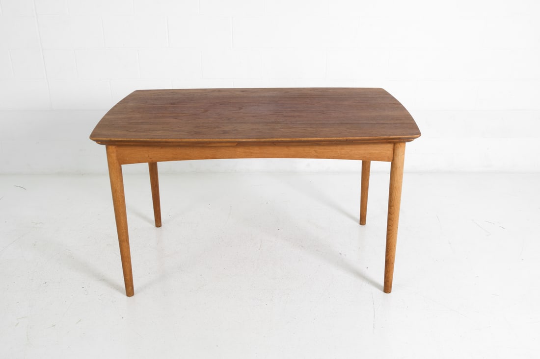DANISH TEAK EXTENDING DINING TABLE C. 1960S - 11