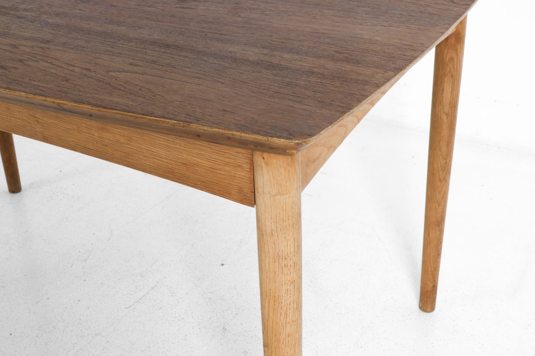 DANISH TEAK EXTENDING DINING TABLE C. 1960S - 15