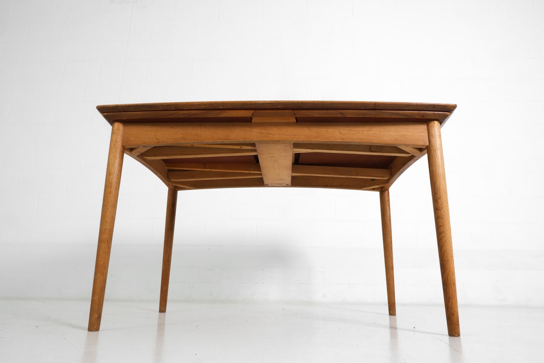 DANISH TEAK EXTENDING DINING TABLE C. 1960S - 17