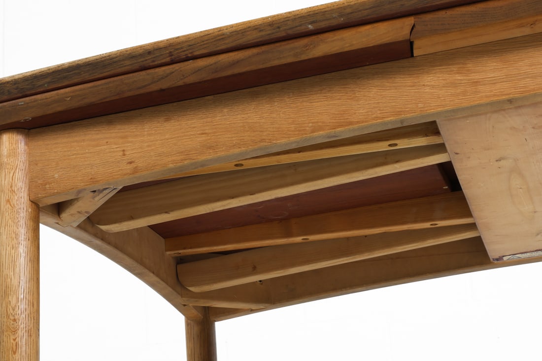 DANISH TEAK EXTENDING DINING TABLE C. 1960S - 18