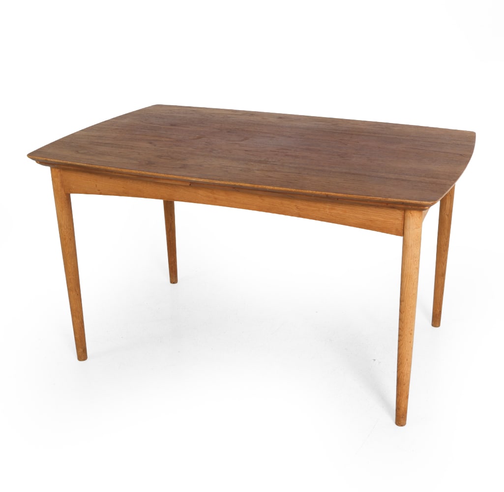 DANISH TEAK EXTENDING DINING TABLE C. 1960S (1 of 18)