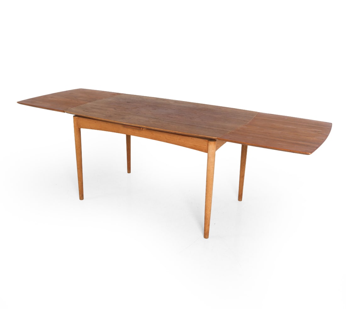 DANISH TEAK EXTENDING DINING TABLE C. 1960S - 2