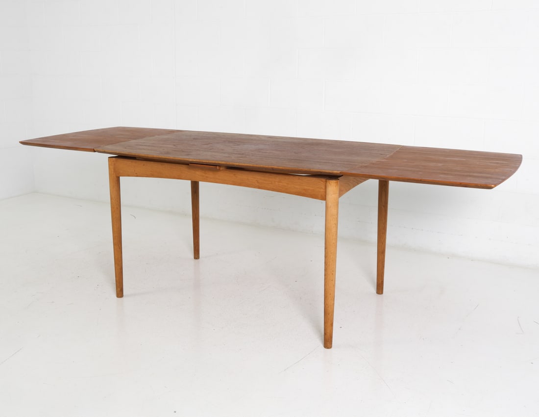 DANISH TEAK EXTENDING DINING TABLE C. 1960S - 3