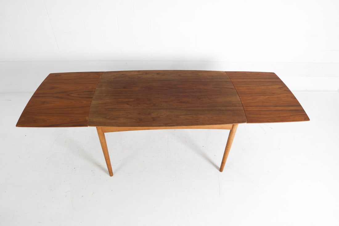 DANISH TEAK EXTENDING DINING TABLE C. 1960S - 7