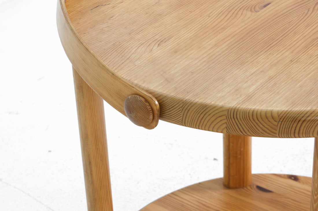 DAUMILLER STYLE DANISH PINE SIDE TABLE C. 1970S - 10
