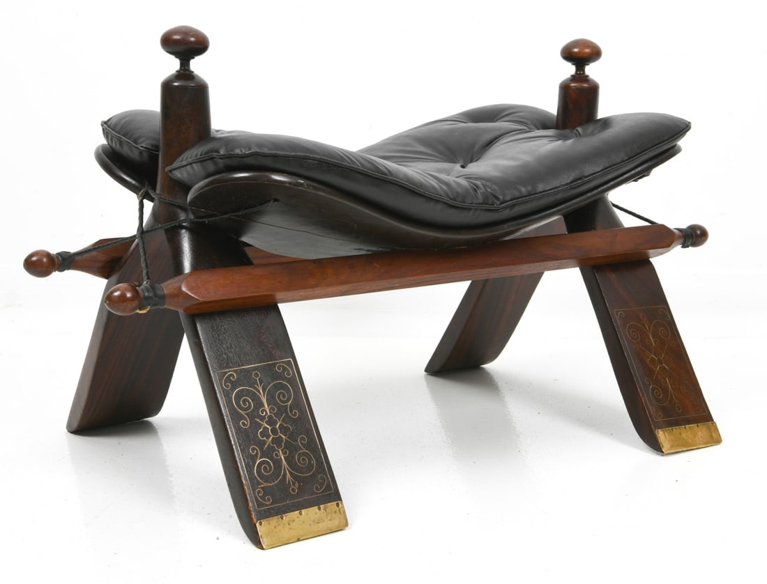 MIDDLE EASTERN CAMEL SADDLE FOOTSTOOL - 2