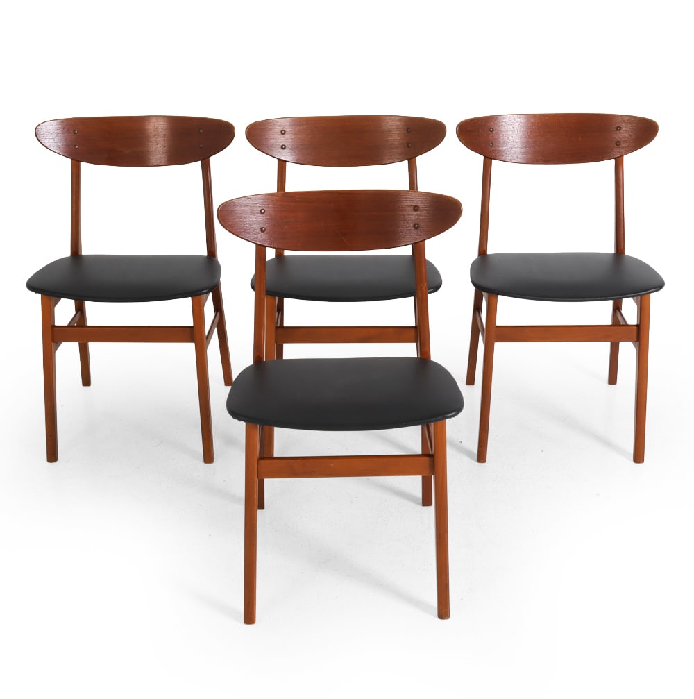 (4) FARSTRUP M 210 DANISH TEAK DINING CHAIRS 1960S (1 of 15)