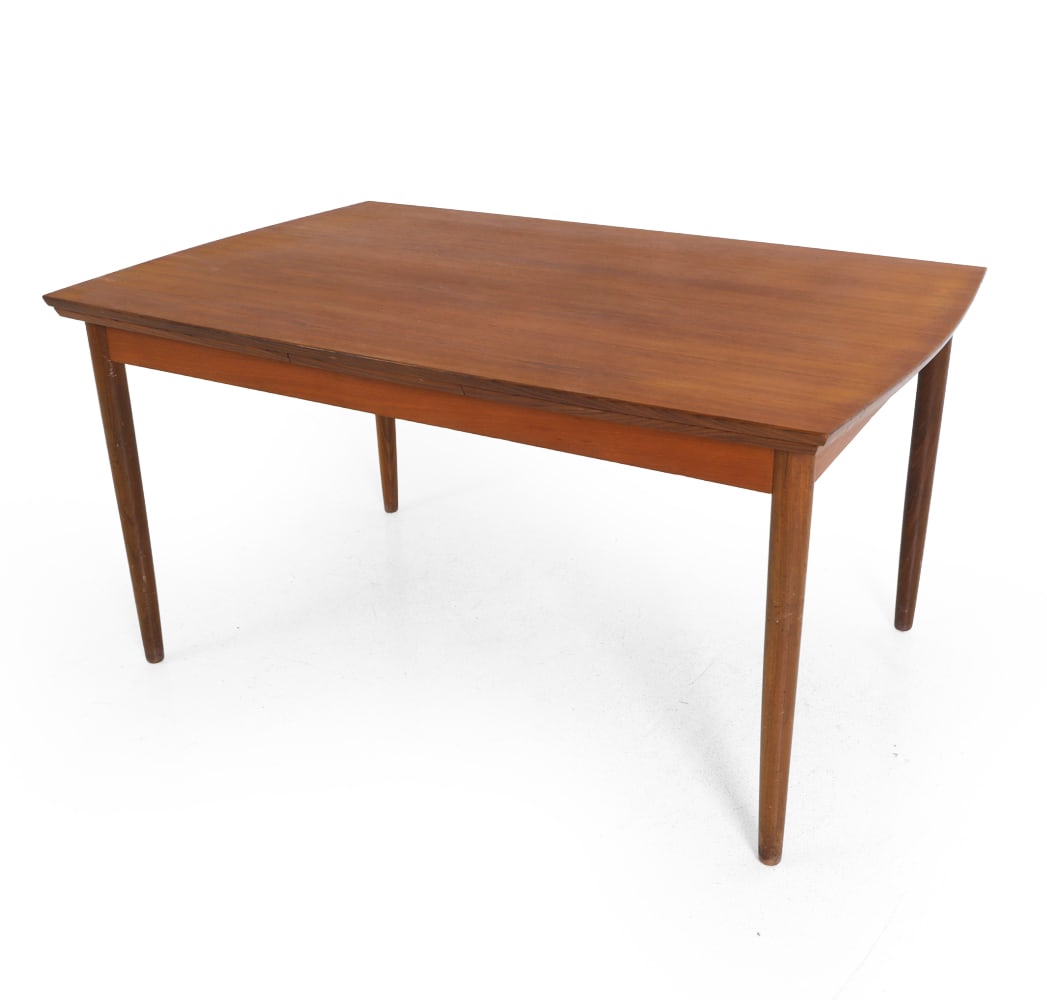DANISH TEAK EXPANDING DINING TABLE C. 1960S (1 of 17)