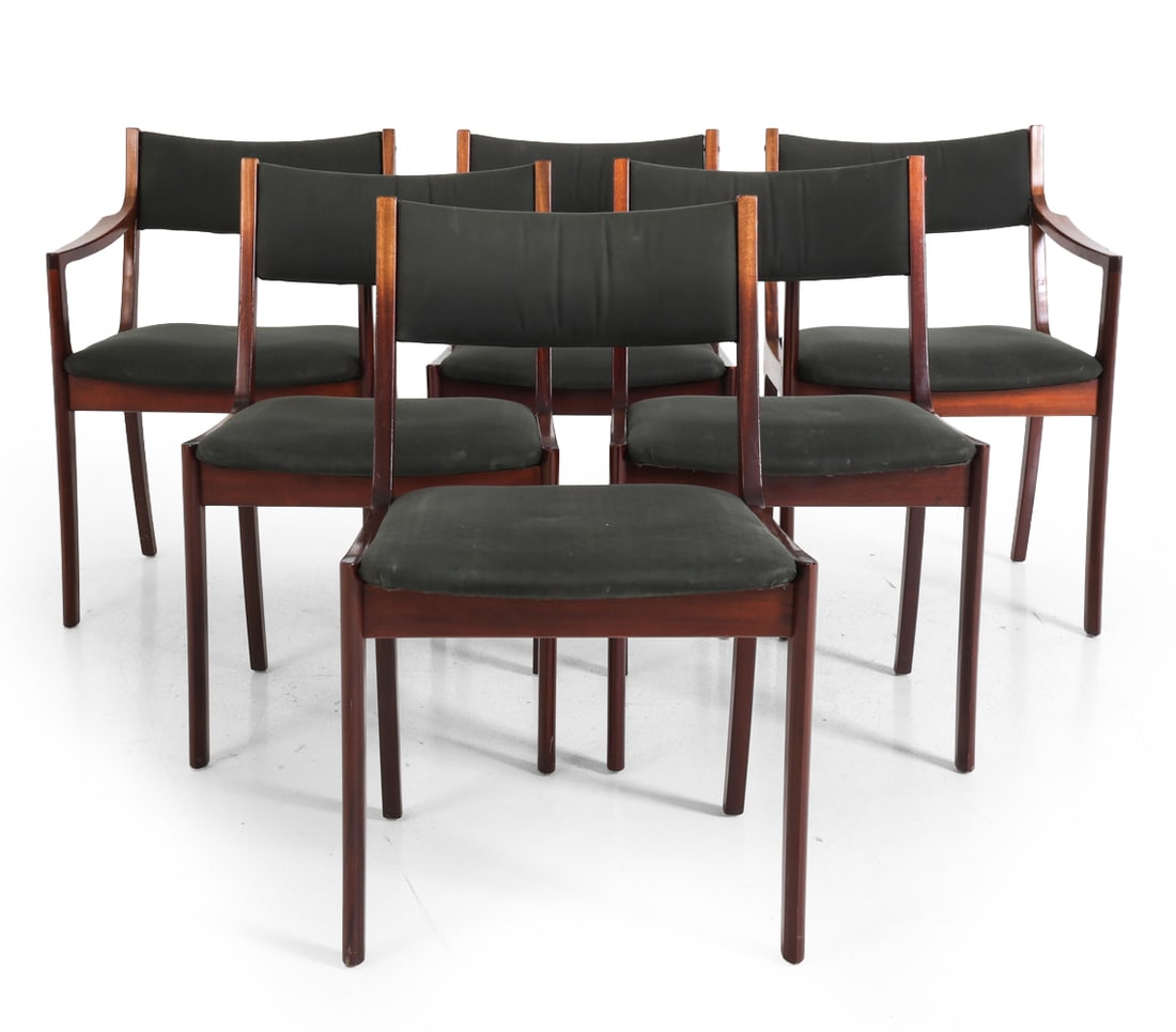 (6) STYLE OF ERIK WORTS MAHOGANY DINING CHAIRS (1 of 13)