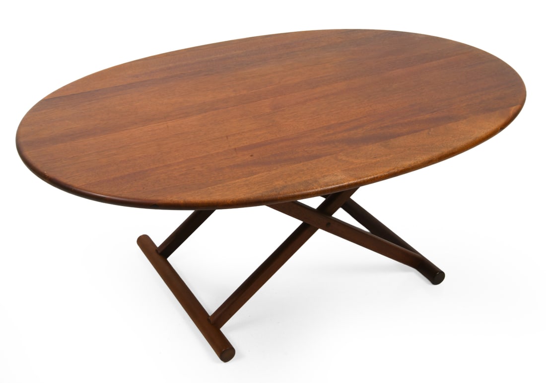 BIRGER LARSEN FOLDING TEAK COFFEE TABLE C. 1960S (1 of 14)