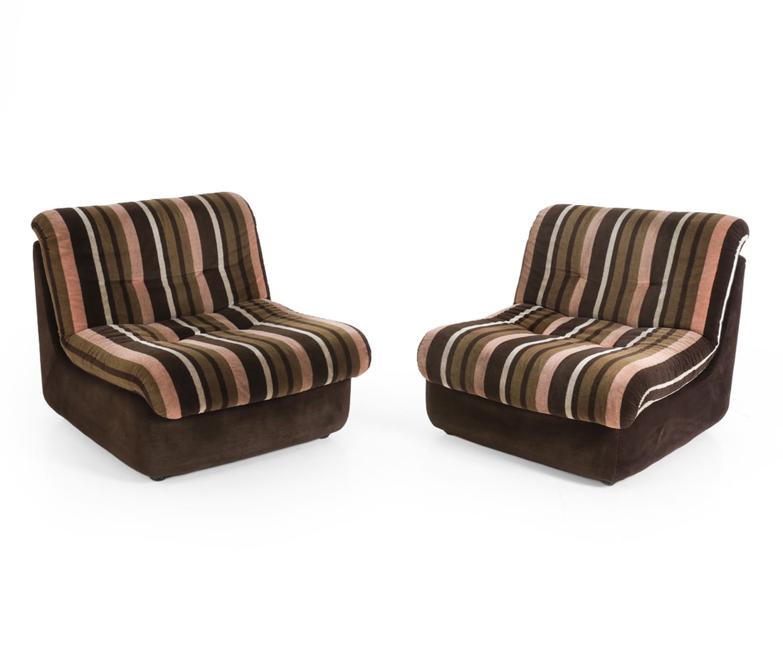 PAIR ROLF BENZ STYLE GERMAN MODULAR LOUNGE CHAIRS (1 of 15)
