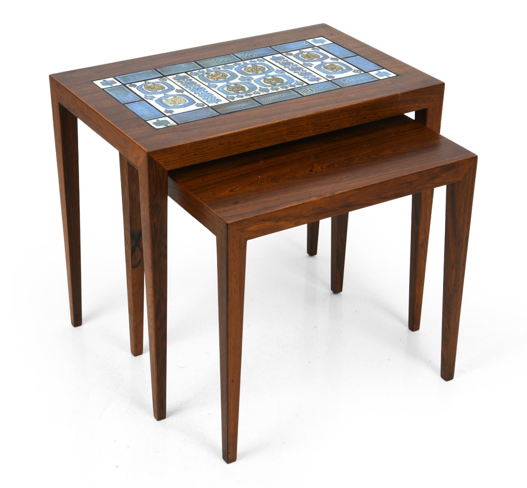 (2) HASLEV MOBELSNEDKERI ROSEWOOD NESTING TABLES (1 of 18)