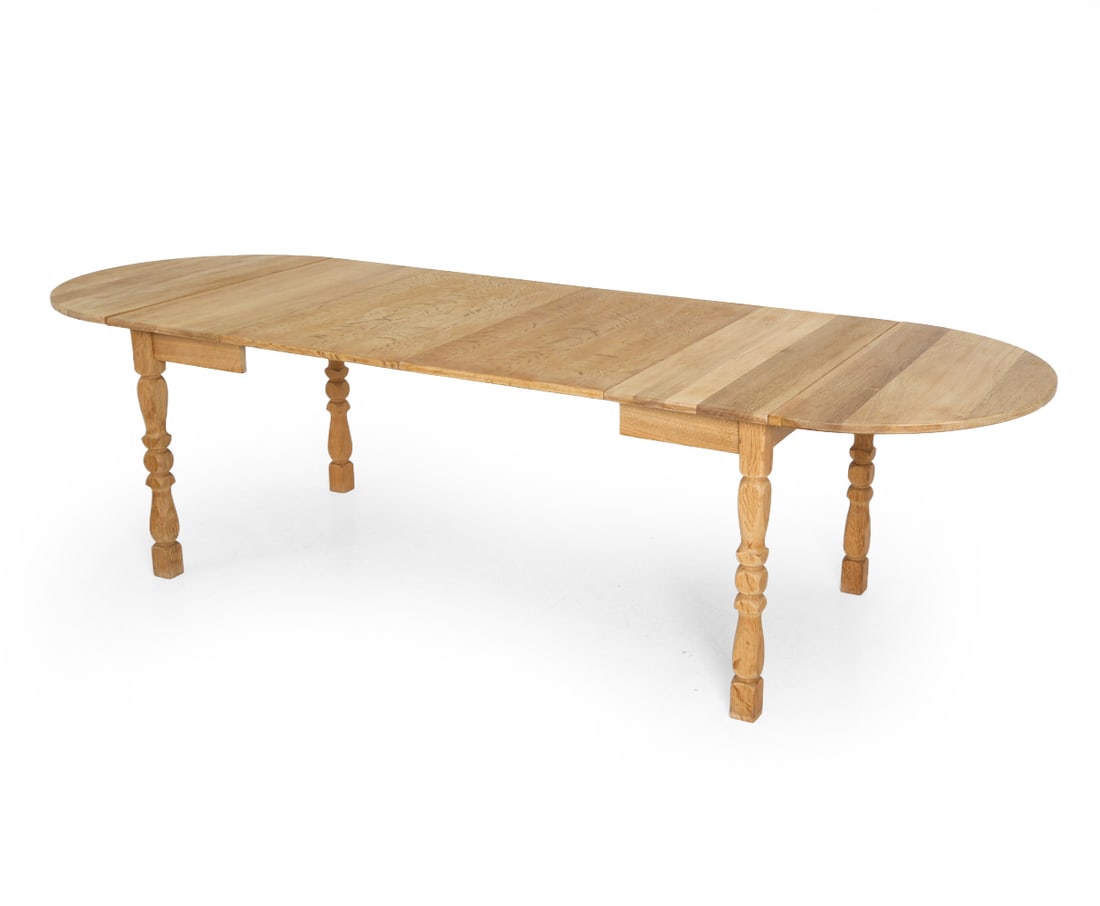 KJAERNULF STYLE DANISH OAK EXTENDING DINING TABLE (1 of 15)