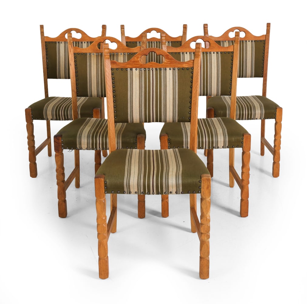 (6) STYLE OF KJAERNULF DANISH OAK DINING CHAIRS (1 of 16)