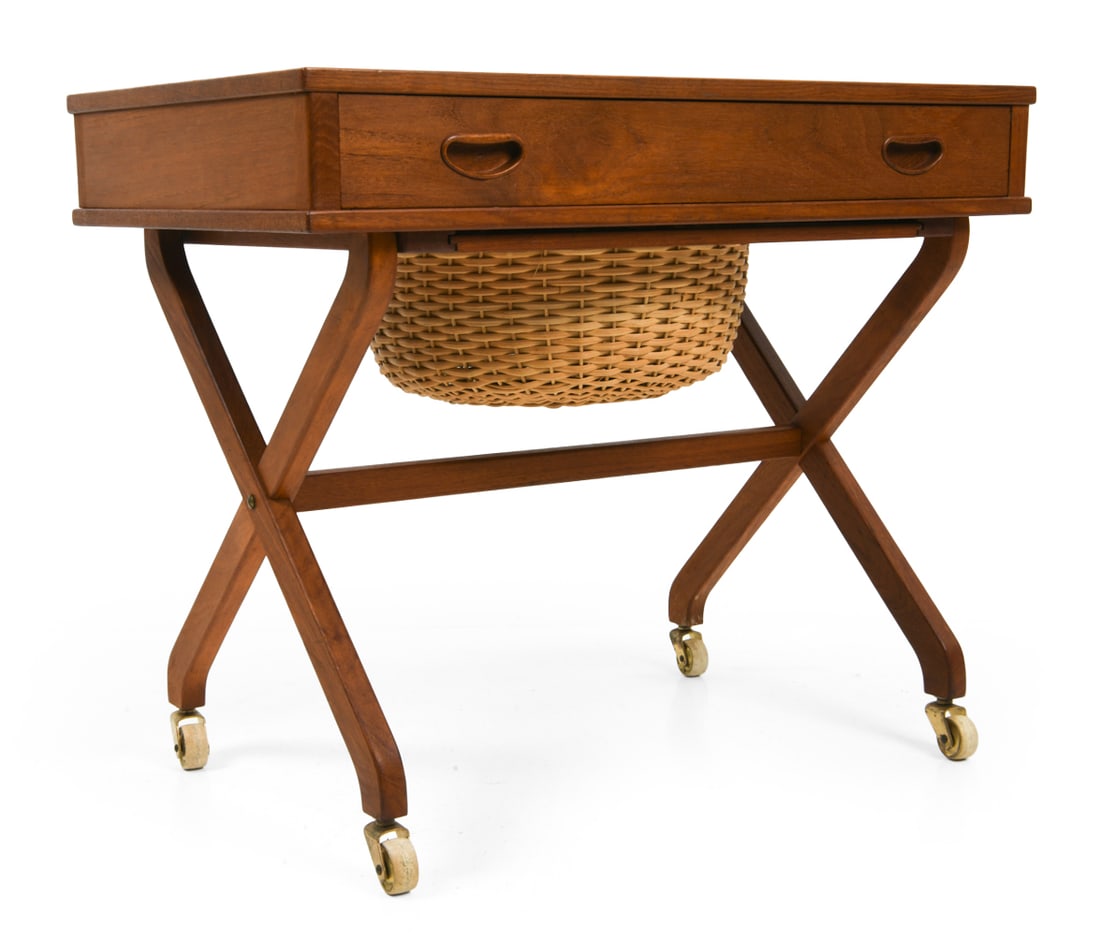 SCANDANAVIAN TEAK SEWING TABLE C. 1960S (1 of 18)