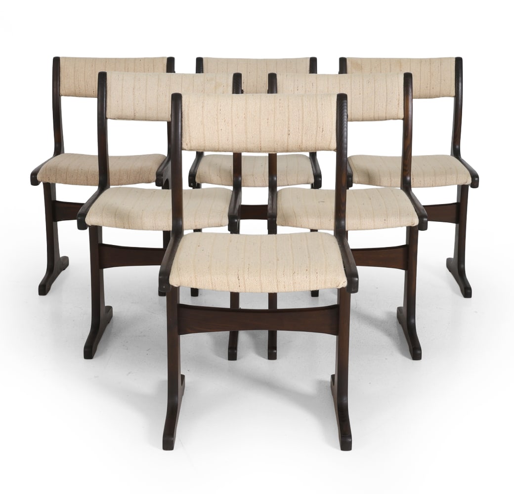 (6) GANGSO MOBLER DANISH OAK DINING CHAIRS 1970S (1 of 15)