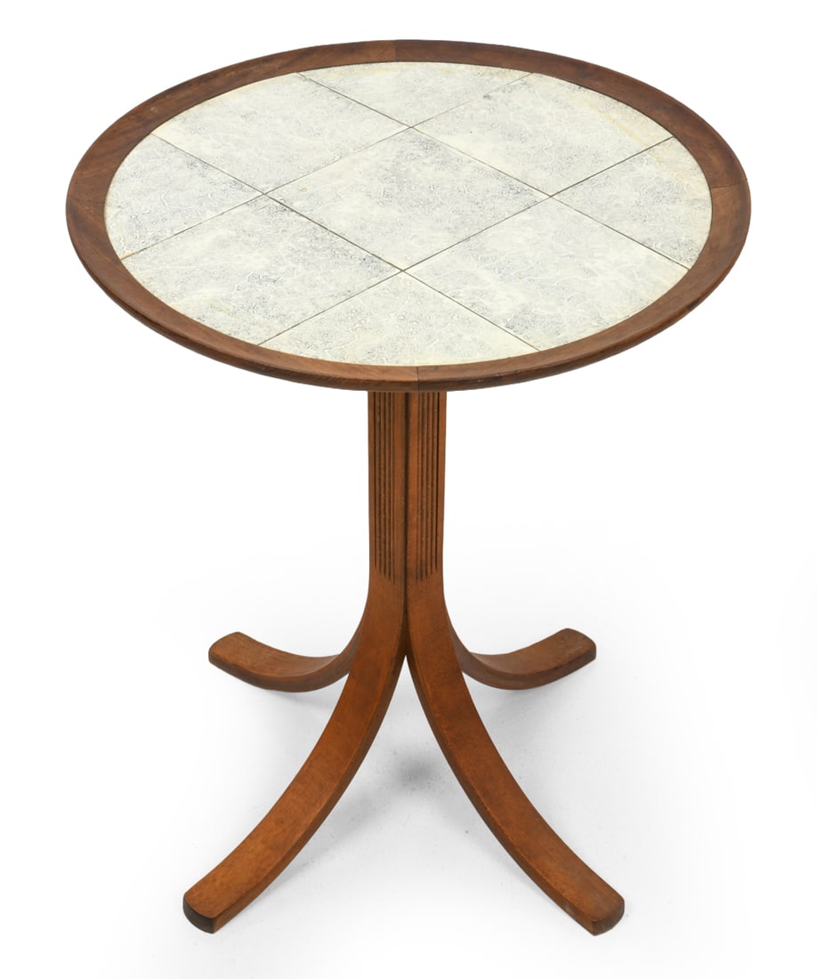 STYLE OF FRITS HENNINGSEN DANISH TILE SIDE TABLE (1 of 10)