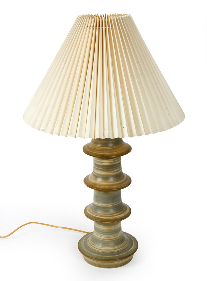 HOGANAS SWEDISH CERAMIC TABLE LAMP C. 1970S (1 of 11)
