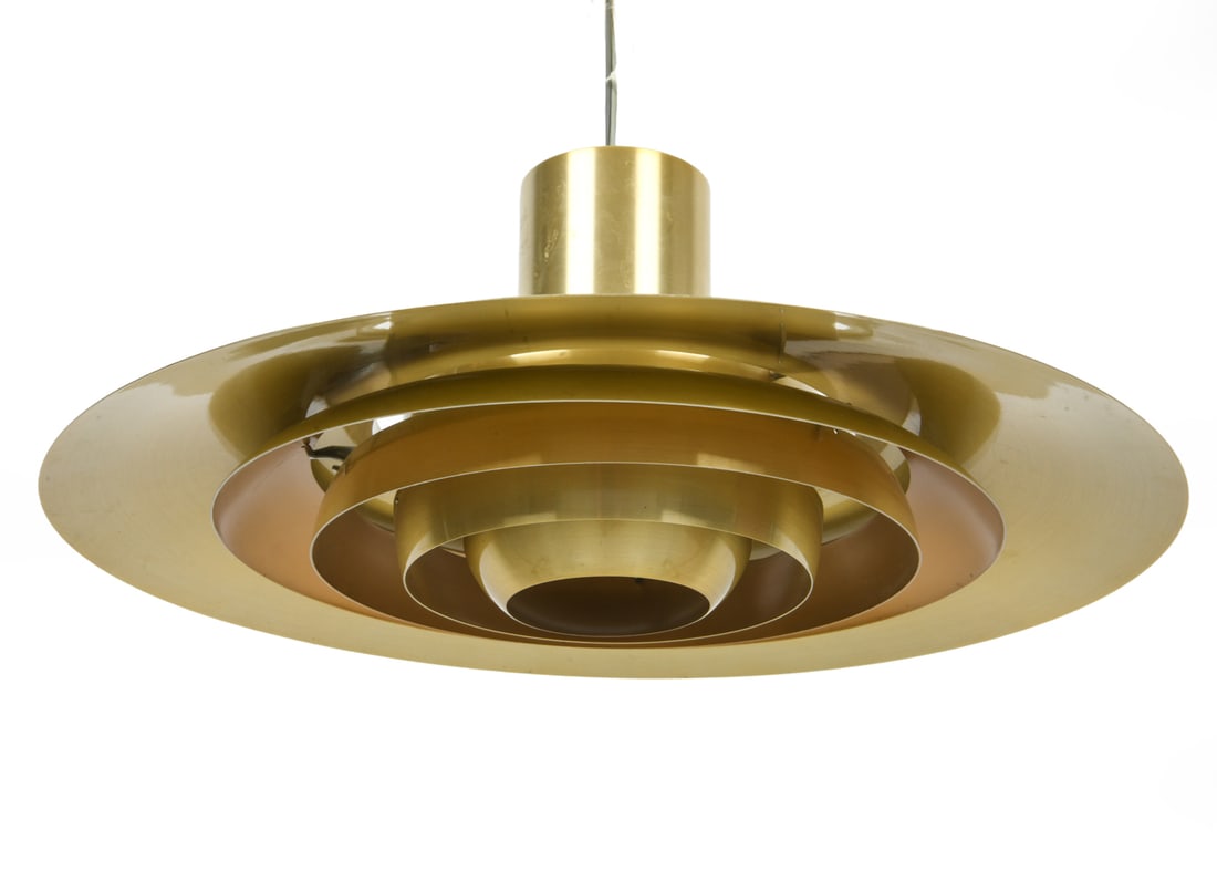 FABRICIUS & KASTHOLM BRASS PENDANT LIGHT (1 of 9)