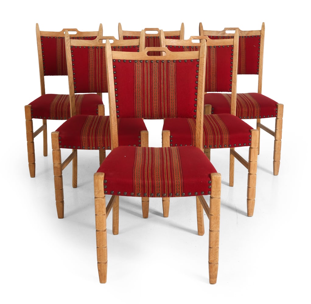 (6) STYLE OF KJAERNULF DANISH OAK DINING CHAIRS (1 of 15)