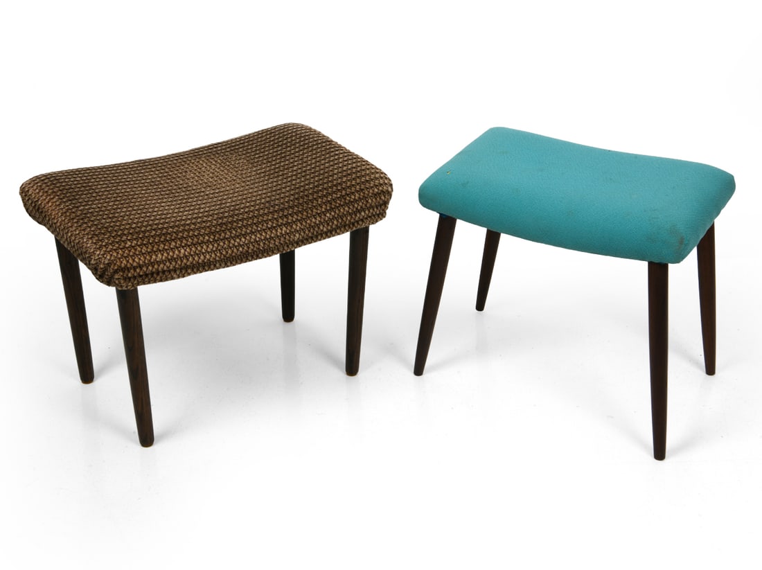 TEAK & ROSEWOOD SCANDINAVIAN STOOLS 1960S (1 of 13)