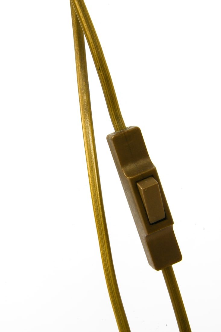 DANISH BRASS ADJUSTABLE FLOOR LAMP - 6