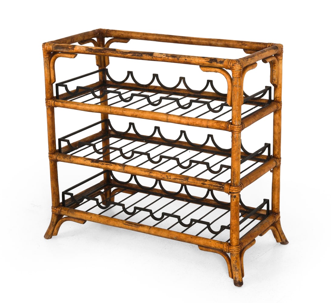 MAITLAND-SMITH BAMBOO & IRON WINE RACK (1 of 14)