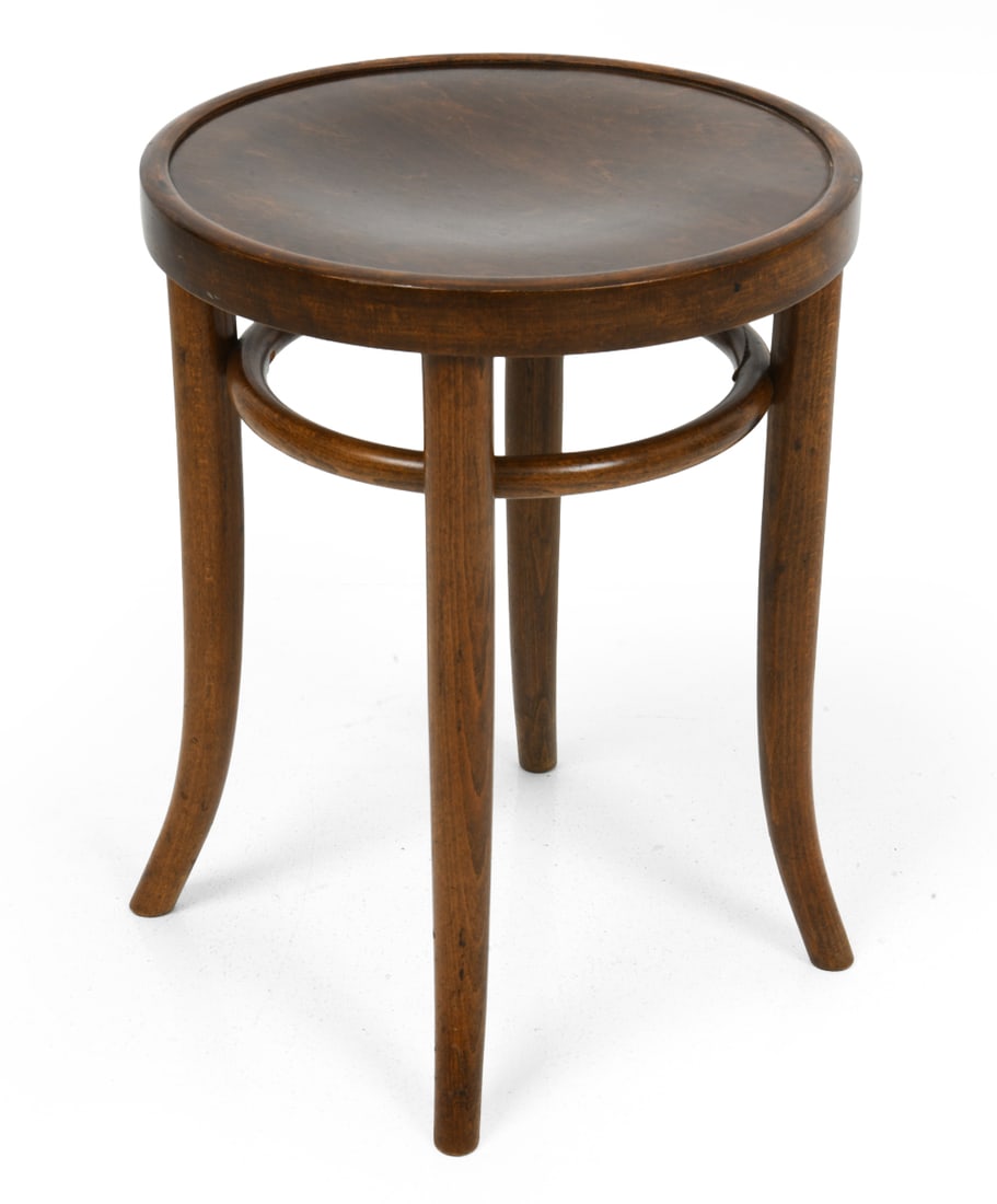 THONET STYLE DANISH BEECH STOOL C. 1960S (1 of 13)