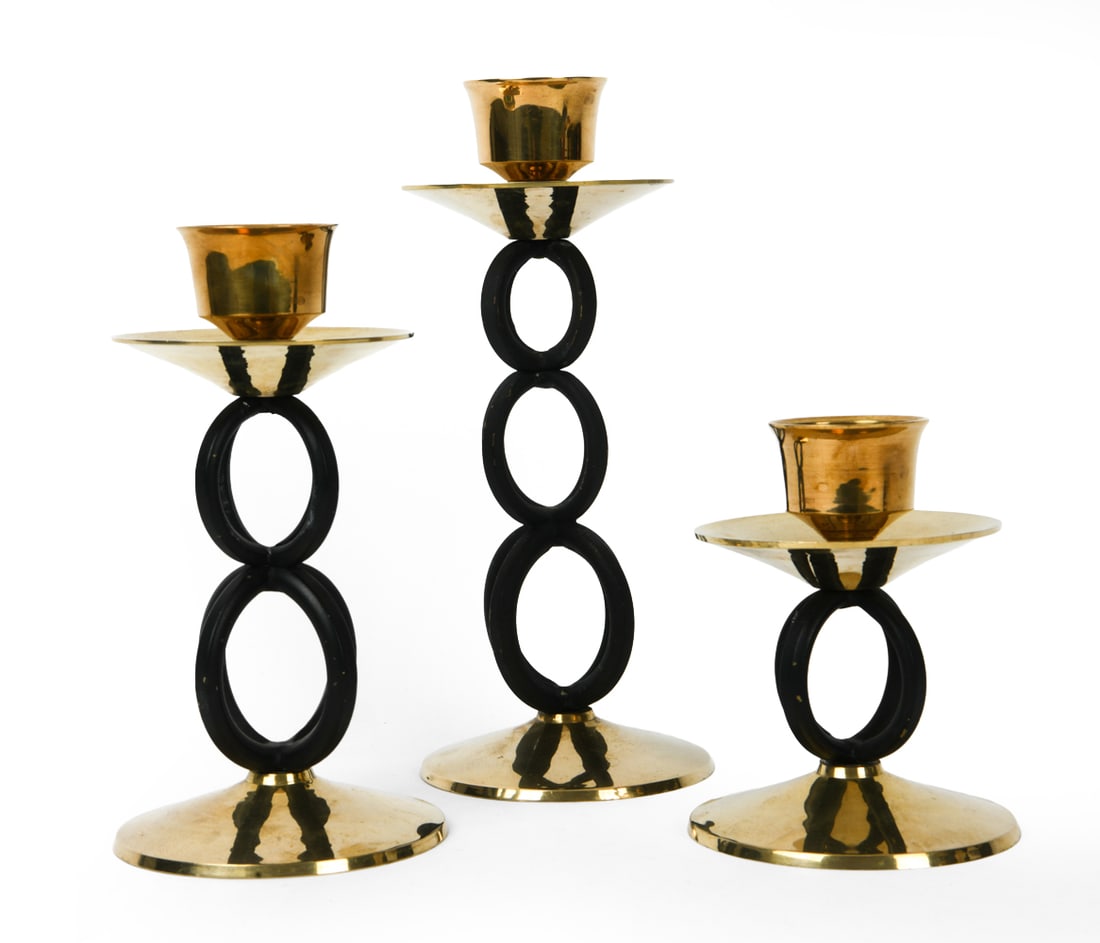 MAGASIN BRASS CANDLESTICK GROUPING - 2