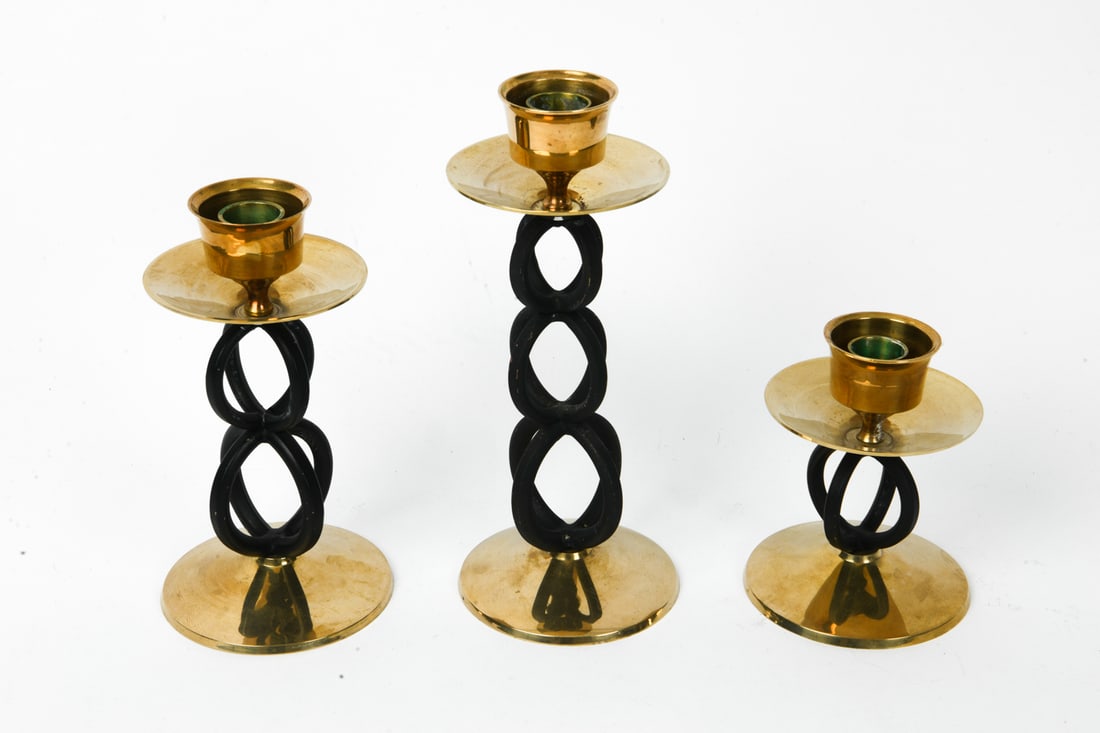 MAGASIN BRASS CANDLESTICK GROUPING - 5