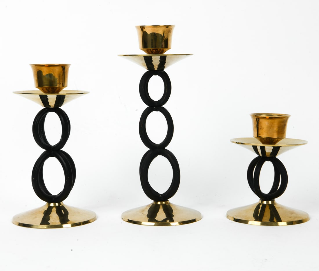 MAGASIN BRASS CANDLESTICK GROUPING - 6