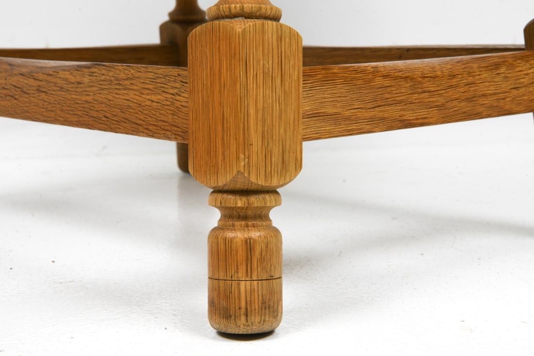KJAERNULF STYLE DANISH OAK DROP LEAF SIDE TABLE - 4