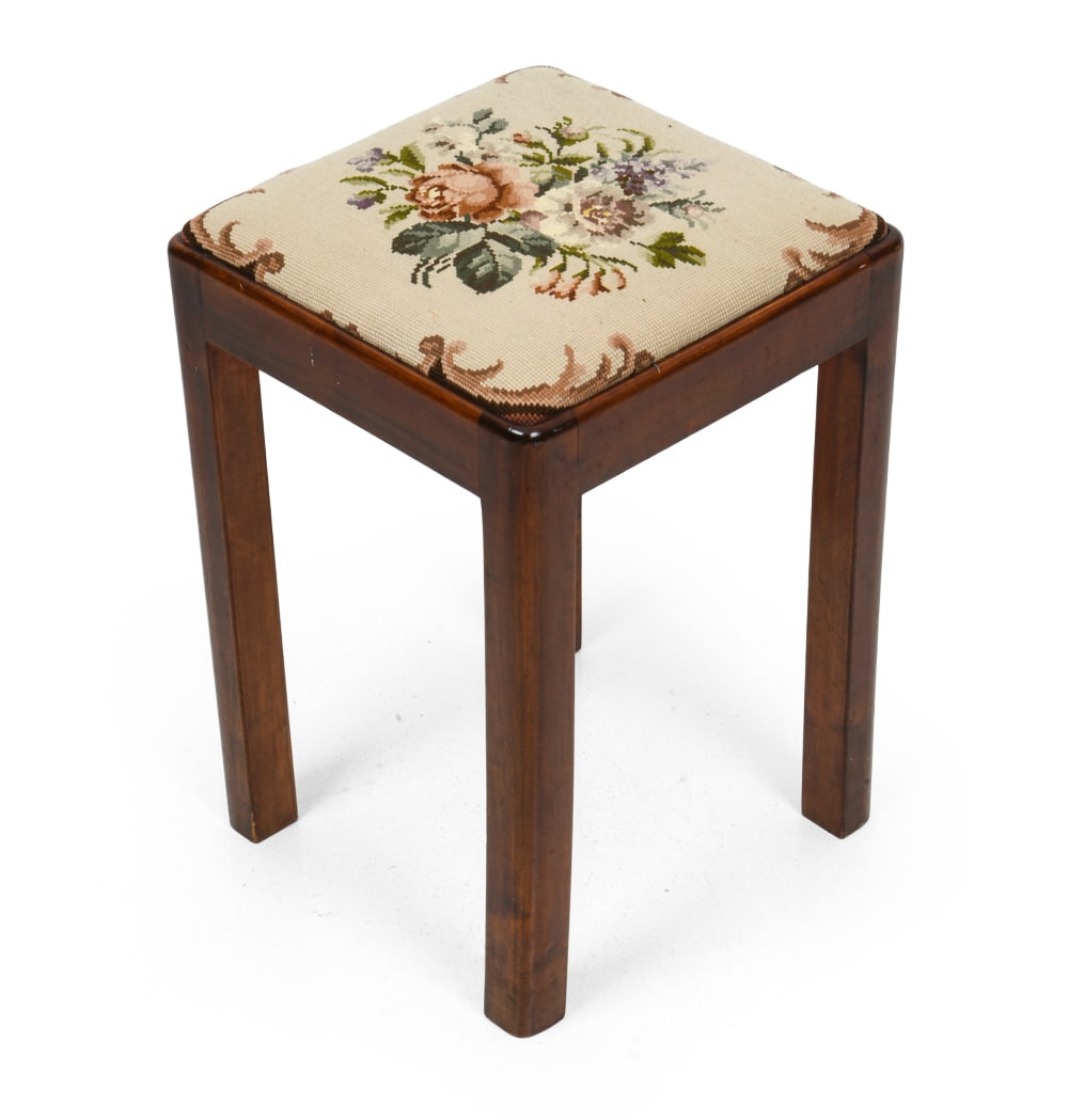 SCANDINAVIAN MAHOGANY STOOL C. 1960S (1 of 12)