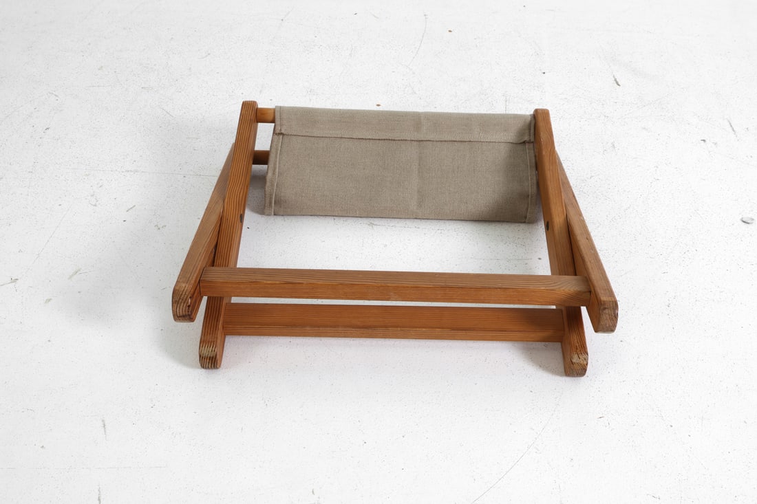 SCANDINAVIAN PINE FOLDABLE STOOL C. 1970S - 10