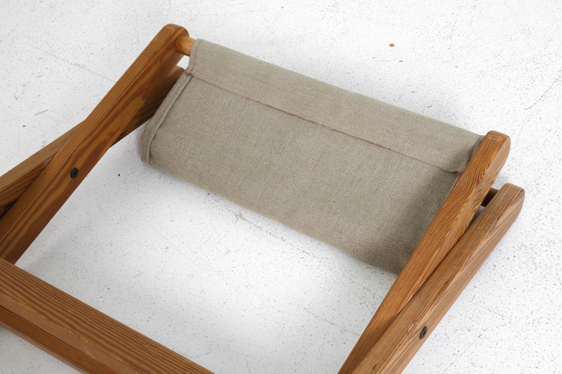 SCANDINAVIAN PINE FOLDABLE STOOL C. 1970S - 11
